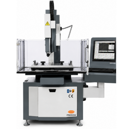 Promag CNC fast-hole EDM drilling machine with enclosure and control console